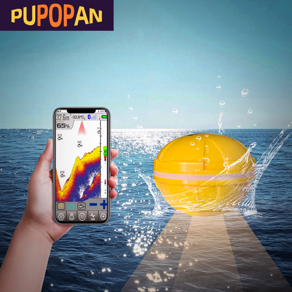 Fish Finder Gps - PUPOPAN 100 متر العلامة التجارية الجديدة