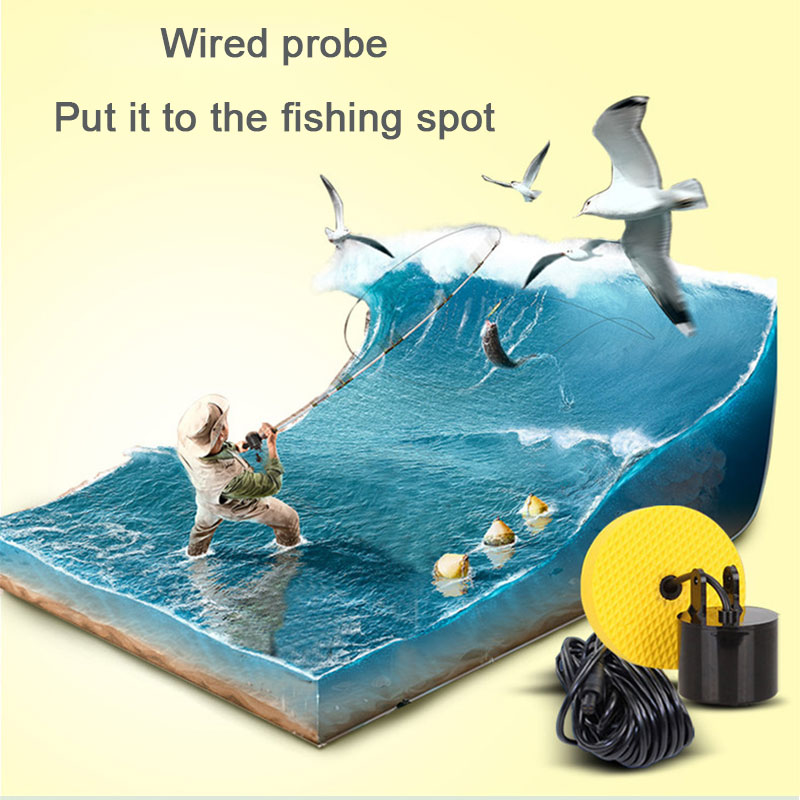 100 متر السلكية شاشة ملونة الم - مراجعة Fish Finder Cable وسعره