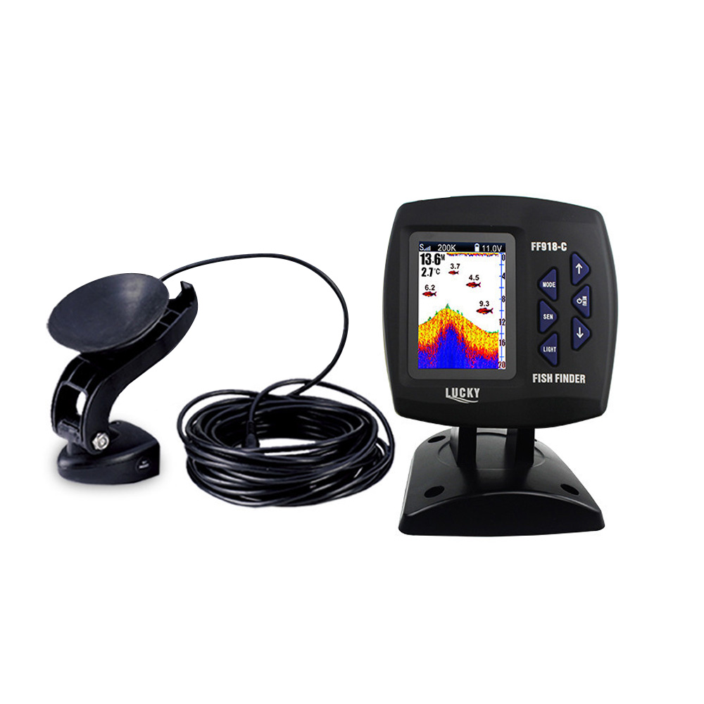مكتشف سمك سلكي ثنائي التردد ،  - مراجعة Fishing Depth Finder وسعره